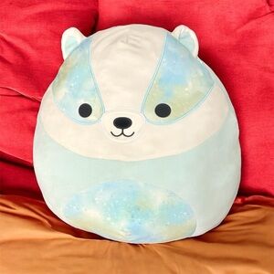 Banks the Blue Badger Squishmallow 16” Pillow In Great Condition!